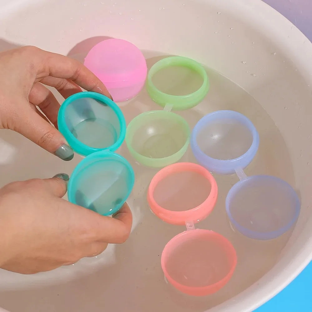 (Pack of 30) Water Balloons Reusable Refillable Water Balloon Quick Fill Self Sealing Water Bomb Splash Balls for Kids Swimming Pool