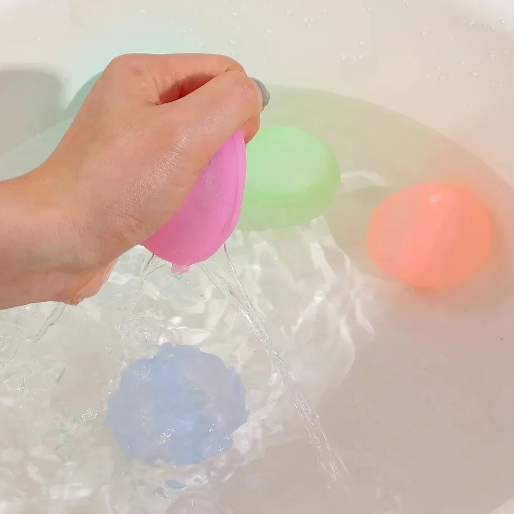 (Pack of 30) Water Balloons Reusable Refillable Water Balloon Quick Fill Self Sealing Water Bomb Splash Balls for Kids Swimming Pool