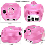 35000RPM Electric Nail Drill Professional Manicure Machine Nail Sander Nails Drill Bit Portable Nail Salon Polisher Equipment
