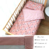 (Pack of 3) Baby Bedding Set For Newborns Star Pattern Kid Bed Linen For Boy Pure Cotton Woven Crib Bedding Duvet Cover Pillocase Sheet
