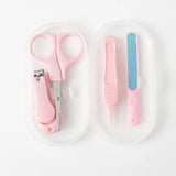 (Pack of 4) Small Baby Care Anti-clamping Nail Clipper Set Stainless Steel Baby Nail Clipper Set Nail Trimmer Baby Essential Products