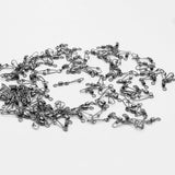 (Pack of 100) 50/ Fishing Connector 3/0#-14# Barrel Swivels Snap Rolling Swivel For Fishhook Link Fishing Lure Tackle Accessories