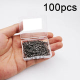 (Pack of 100) 50/ Fishing Connector 3/0#-14# Barrel Swivels Snap Rolling Swivel For Fishhook Link Fishing Lure Tackle Accessories