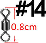 (Pack of 500) Bearing Swivel Fishing Connector Stainless Steel Carp Fishing Accessories Snap Fishhook Lure Solid Ring Swivel Tackle
