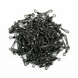 (Pack of 50) Box Rolling Swivel With Hanging Snap Fishing Tackle Fishhooks Lure Line Bait Fishing Connector Carp Solid Rings Swivels