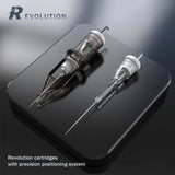 (Pack of 50) EZ Revolution Cartridge Tattoo Needles Permanent Makeup 0.30mm /0.35mm RL RS M1 RM for Rotary Cartridge Tattoo Machine Pen