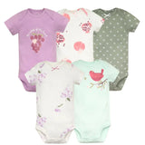 (Pack of 5) /lot Baby Bodysuit Fashion Girl Clothes Cotton Newborn Baby Boy Clothing Infant Body Baby Jumpsuit Cartoon Ropa Bebe