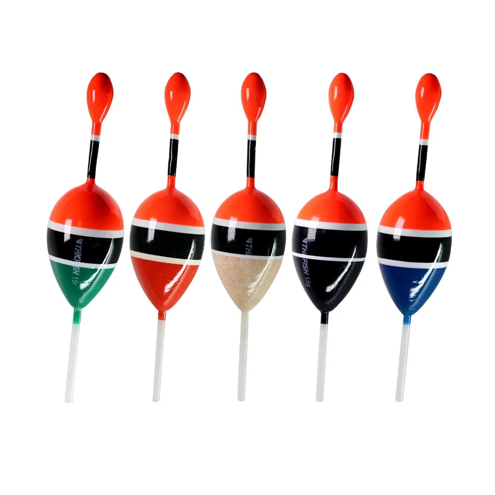 (Pack of 5) /lot Fishing Slip Float Bobbers 15g 5g Balsa Wood Fishing Slip Float 6 colors Slip Bobber Rigs
