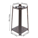8-Hole Billiard Cue Rack Wood Multifunctional Pool Stick Stand Holder Cue Holder for Fishing Rod Golf Club