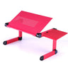 Adjustable Laptop Desk Stand Portable Aluminum Ergonomic Lapdesk For TV Bed Sofa PC Notebook Table Desk Stand With Mouse Pad