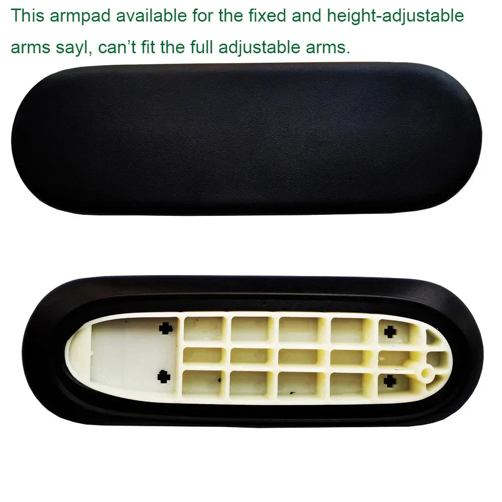 Arms Pads Caps Replacement for Herman Miller Sayl Office Home Computer Chair Armrest accessories Black and Gray Color 1 Pair