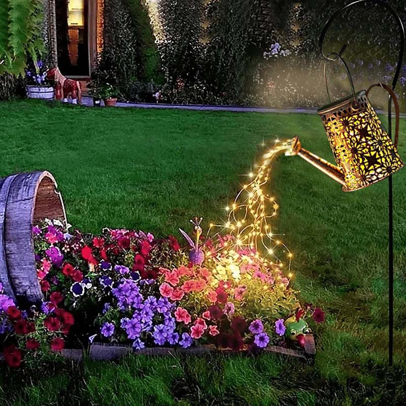 Solar Watering Can with Lights