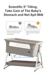 Baby Beside Sleeper Newborn Bassinet Multifunction Crib Portable Folding Travel Baby Bed Free Shipping on 2023