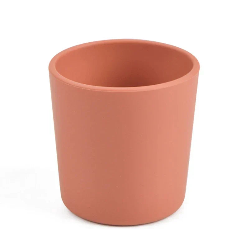 Baby Learning Drinking Cup Heat-Resistant Silicone Cup Water Mug Infant Toddler Drinkware