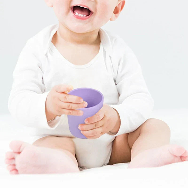 Baby Learning Drinking Cup Heat-Resistant Silicone Cup Water Mug Infant Toddler Drinkware