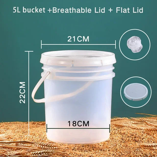 Barware Wine Fermenter Brewing Fermentation Beer For Bucket Making Equipment & With Kit Container Home Airlock