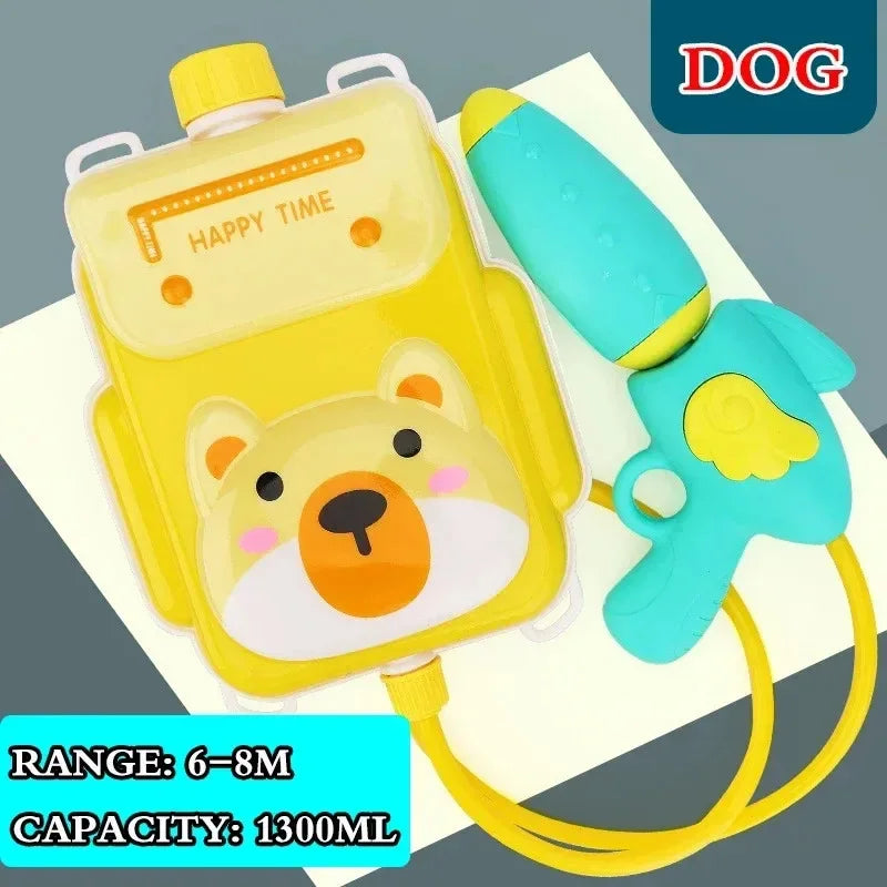 Cartoon Children Toy Animals Backpack Water Gun Summer Beach Swimming Pool Party Games Toys Water Blaster Soaker Water Toys