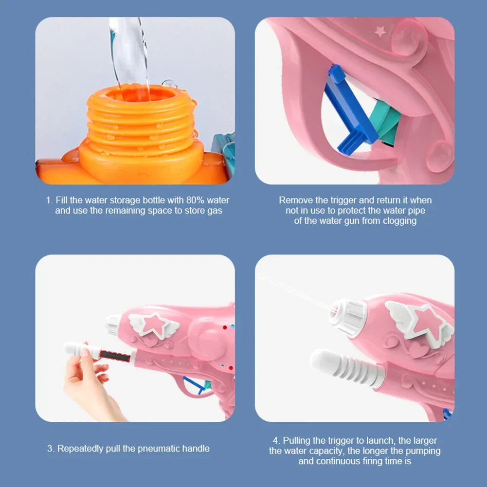 Cartoon High Pressure Spray Toys Leak-proof Long-range Tool For Children Education Intellectual Abilities Relief Anti-stress