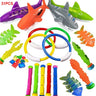 Children Summer Swimming Octopus Pool Diving Toys Set Water Sports Water Play Toys Diving Stick Gem Underwater Grabbing Toys Set
