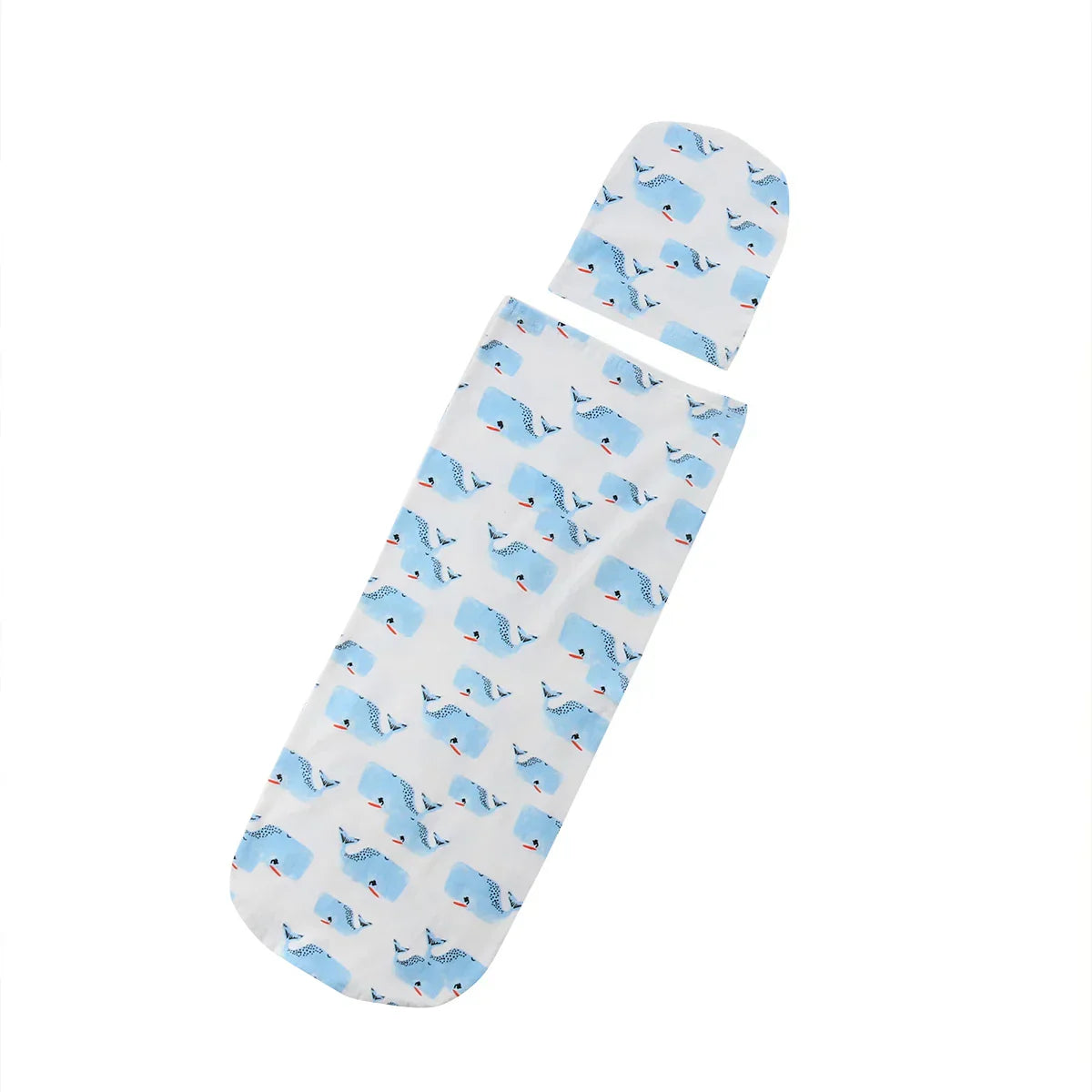(Pack of 2) Citgeett Newborn Baby Cute Swaddle Blanket Sleeping Swaddle Muslin Wrap+Hat Anime Casual Accessories SS