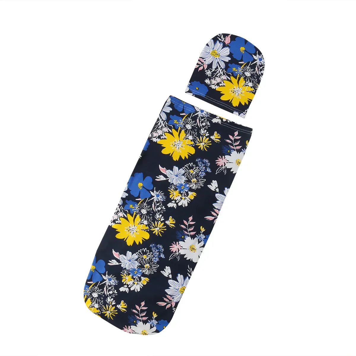 (Pack of 2) Citgeett Newborn Baby Cute Swaddle Blanket Sleeping Swaddle Muslin Wrap+Hat Anime Casual Accessories SS