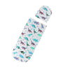 (Pack of 2) Citgeett Newborn Baby Cute Swaddle Blanket Sleeping Swaddle Muslin Wrap+Hat Anime Casual Accessories SS