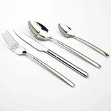 (Pack of 24) Cozy Zone Dinnerware Set Luxury Cutlery Steel Set Quality Tableware Knives Forks Dining Dinner Set Western Food Restaurant