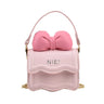 Cute Children's Handbag for Girls Vintage PU Leather Bow-Knot Messenger Purse Bag Girls Single Strap Crossbody Purse Baby Items