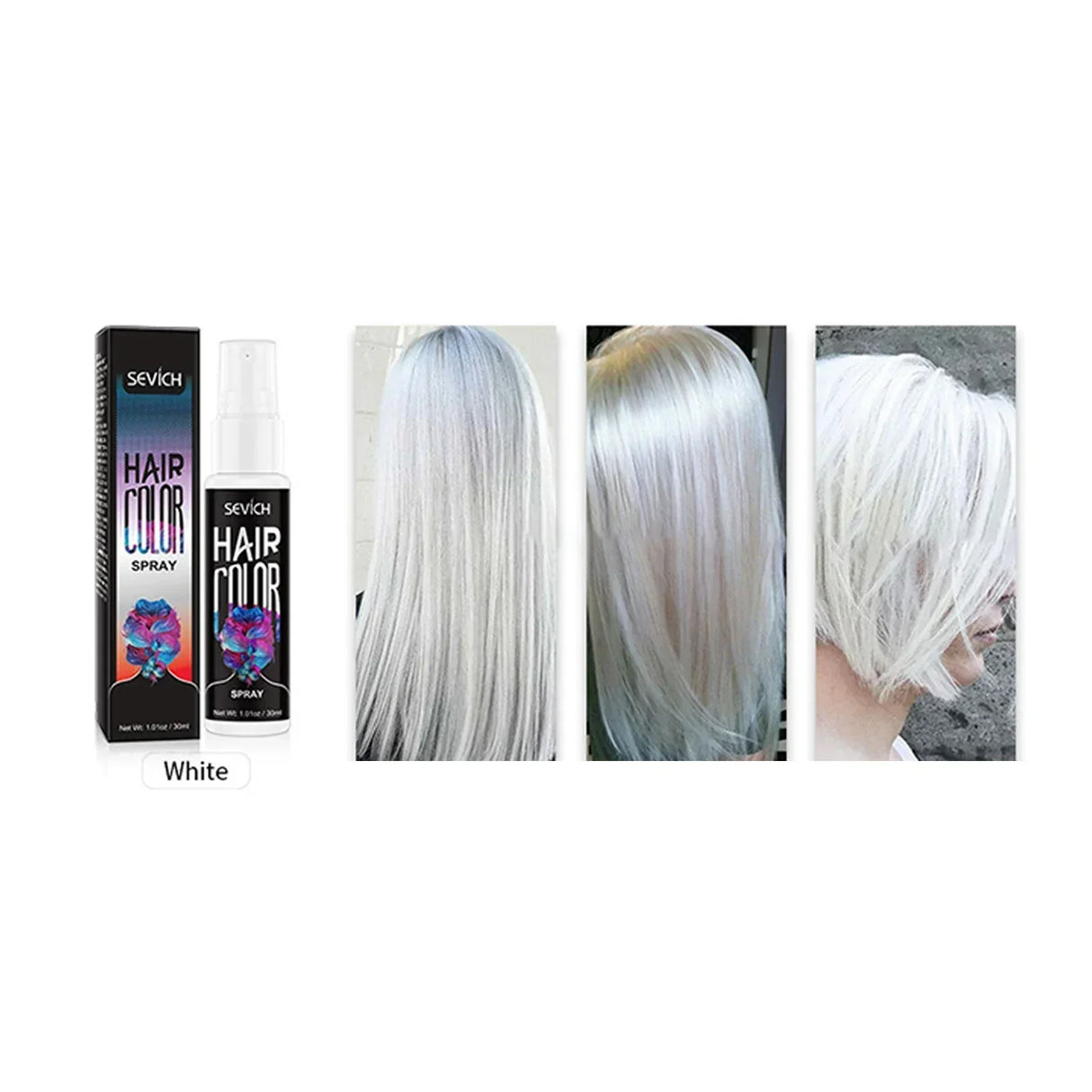 Disposable Hair Dye Spray Temporary Hair Spray DIY Salon Hair Dye Colorful Styling Long Lasting Waterproof Hair Coloring Product