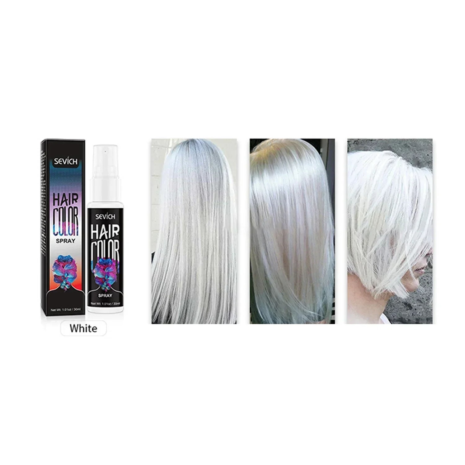 Disposable Hair Dye Spray Temporary Hair Spray DIY Salon Hair Dye Colorful Styling Long Lasting Waterproof Hair Coloring Product
