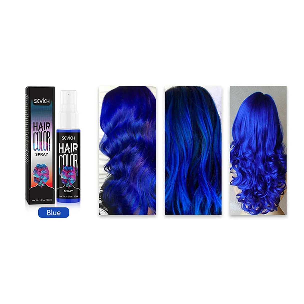 Disposable Hair Dye Spray Temporary Hair Spray DIY Salon Hair Dye Colorful Styling Long Lasting Waterproof Hair Coloring Product