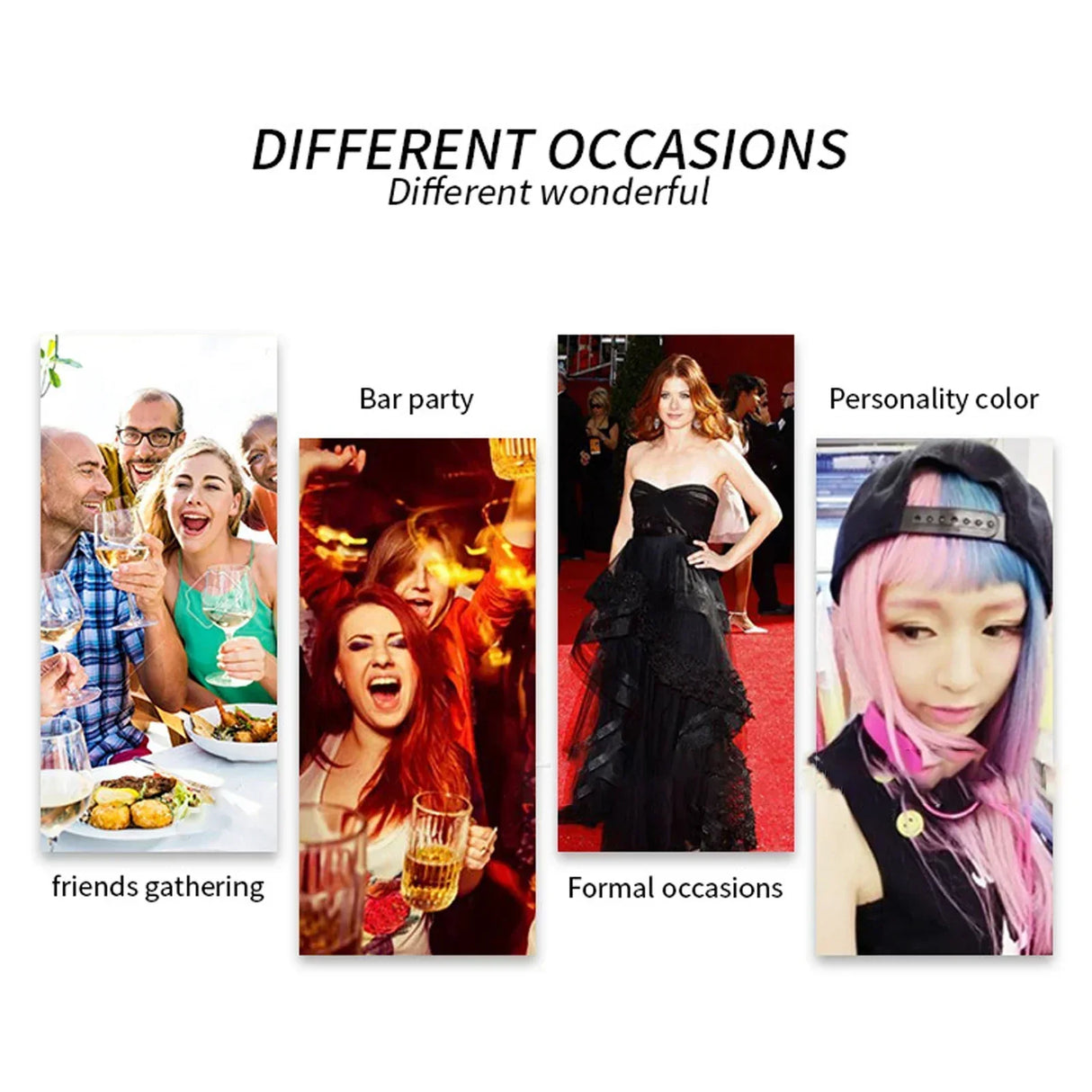 Disposable Hair Dye Spray Temporary Hair Spray DIY Salon Hair Dye Colorful Styling Long Lasting Waterproof Hair Coloring Product