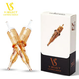 (Pack of 20) EZ V-Select Tattoo Cartridge Needles #10 0.30mm Bugpin Round Liner for Cartridge Tattoo Machine Tattoo Grips /Box