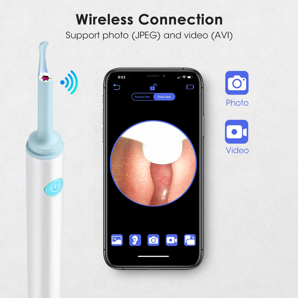 Ear Cleaner With Camera Otoscope Removal Ear Pick Muffs Personal Care Ear Wax Cleaning Endoscope Personal Health Care Product
