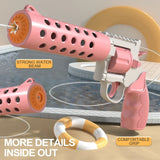 Electric Water Gun with Backpack Automatic Double Water Blaster Large Capacity Soaker Splashing Toy Summer Outdoor Party Games
