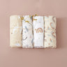 (Pack of 4) Elinfant Rainbow Color 100% Cotton Gift Set Popular Muslin Swaddle Blankets Bamboo Cotton Newborn Baby Bath Towel Wrap