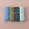(Pack of 4) Elinfant Rainbow Color 100% Cotton Gift Set Popular Muslin Swaddle Blankets Bamboo Cotton Newborn Baby Bath Towel Wrap