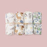 (Pack of 4) Elinfant Rainbow Color 100% Cotton Gift Set Popular Muslin Swaddle Blankets Bamboo Cotton Newborn Baby Bath Towel Wrap