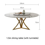 End Round Table Chair Conference Hallway Dining Table Turntable Restaurant Living Room Mesa De Billar Garden Furniture Sets