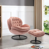 [Flash Sale]Lounge Chair Accent Chair TV Chair Living Room Chair Sofa with Ottoman Multiple Colour[US-W]