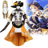 Genshin Impact Navia Cosplay Costume Wig Hat Set Women Dress Uniform Halloween Party for Girls