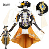 Genshin Impact Navia Cosplay Costume Wig Hat Set Women Dress Uniform Halloween Party for Girls