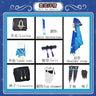 Genshin Impact Scaramouche Wanderer Cosplay Costume Halloween Balladeer Kunikuzushi Bucket Hat Costume Wig Cos Sumeru Anemo Suit