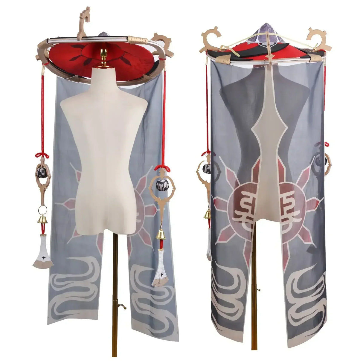 Genshin Impact Scaramouche Wanderer Cosplay Costume Halloween Balladeer Kunikuzushi Bucket Hat Costume Wig Cos Sumeru Anemo Suit