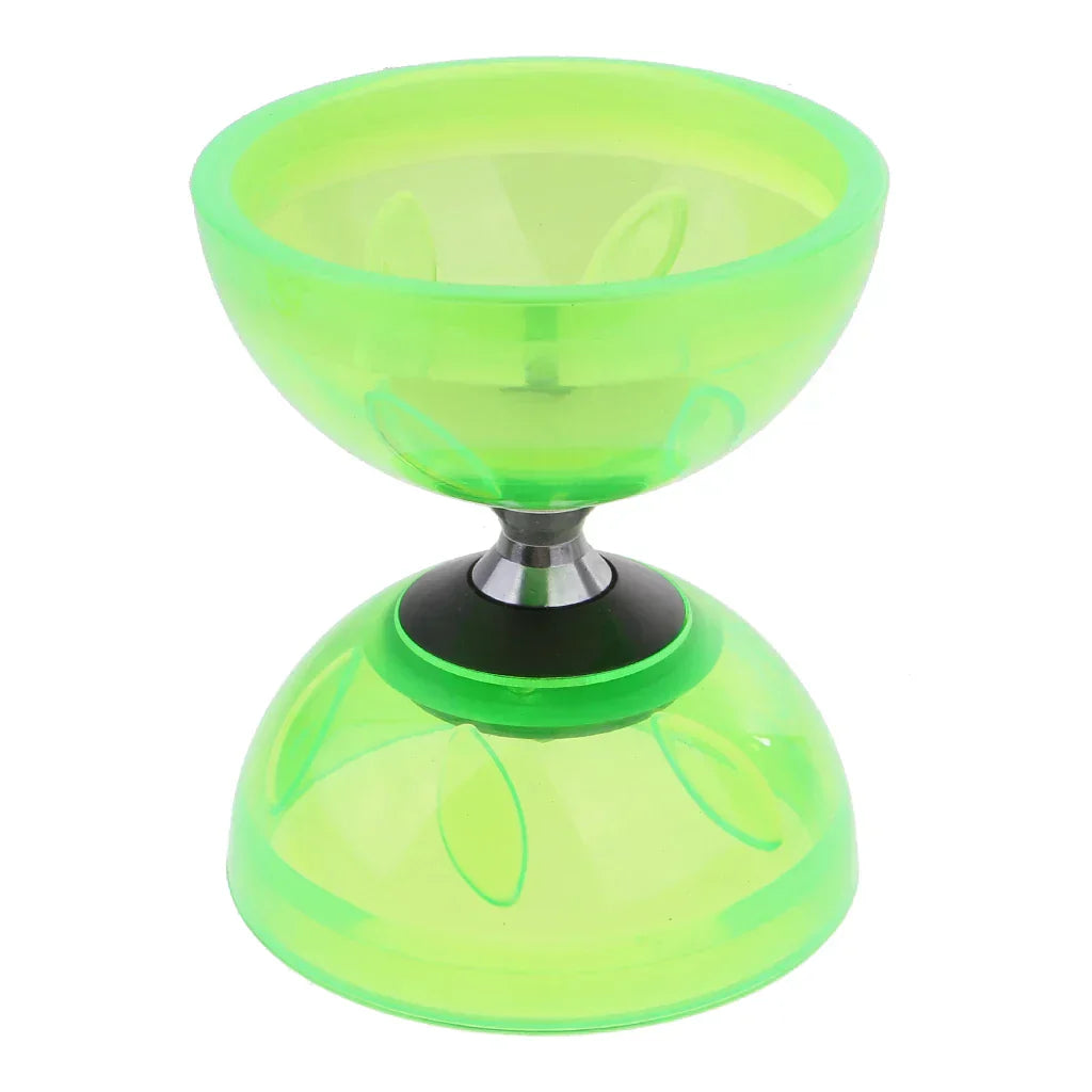 Triple Diabolo Bearings with Sticks Rope Set Rubber Toys