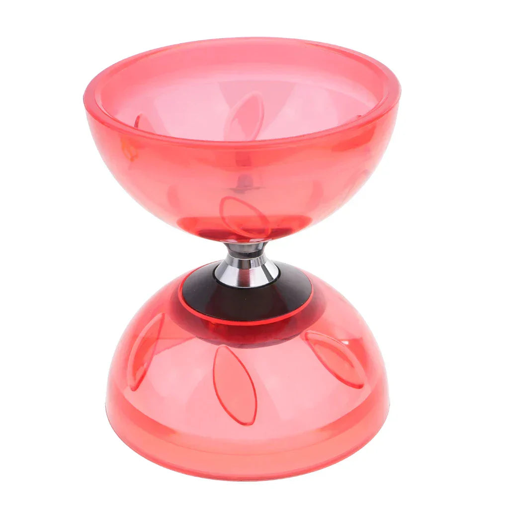 Triple Diabolo Bearings with Sticks Rope Set Rubber Toys