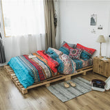 Bohemian Cotton 3d Comforter Bedding Sets Luxury Boho Duvet Cover Set Pillowcase Queen King Size Bedlinen Bedspread
