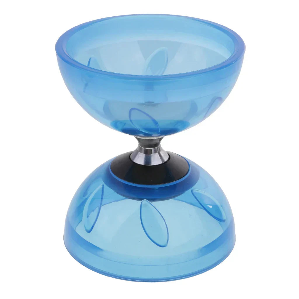 Triple Diabolo Bearings with Sticks Rope Set Rubber Toys