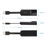 2500Mbps Ethernet Adapter 2.5 Gigabit USB Type C to RJ45 Lan Wired Ethernet Gigabit Adapter Network Card for MacBook iPad Pro