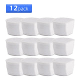 (Pack of 12) Fountain Accessories Pet Water Fountain Filter Replacement Water Filter Cartridges Compatible with Cat Dog Mate Fountains